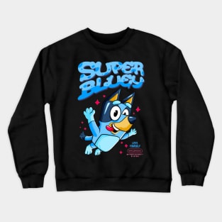 hero bluey cute Crewneck Sweatshirt